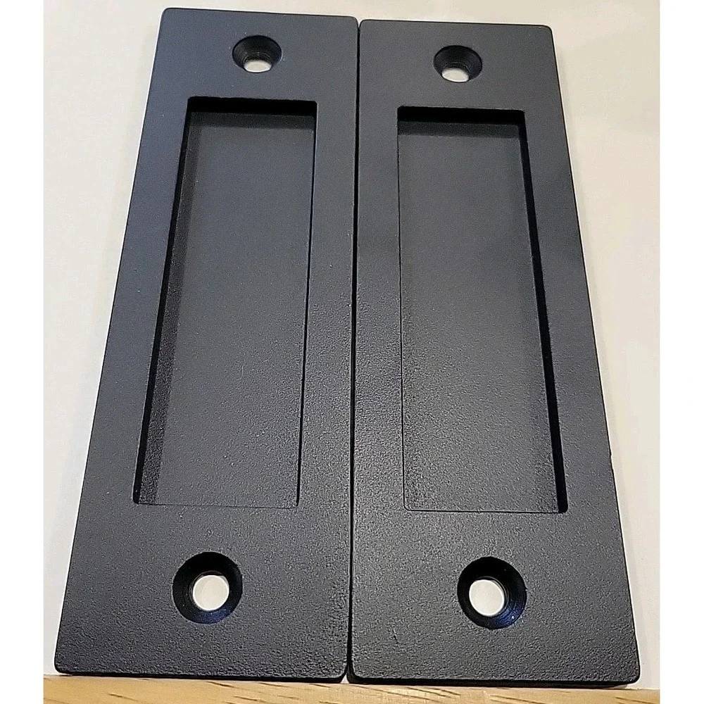 Wright Barn Door Flush Handle Set US930BL (Matte Black Finish)